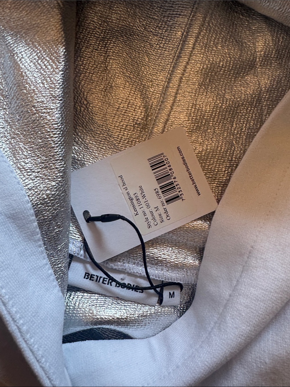 BETTER BODIES Sleeveless Hoodie Tank - white - Picture 8 of 9